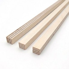 아이베란다 자작나무 합판 9X9X800mm 3장 원목쫄대 목재 각재 몰딩, 1세트