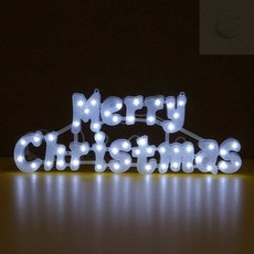 LED 크리스마스 글자 백색전구 49cm 글자조명 트리전구, 백색, 1개