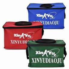 휴대용 접이식 낚시가방 피크닉 가방 야외 용품 안 주머니 바다낚시 캠핑 용 다용 훌라후프, 소형