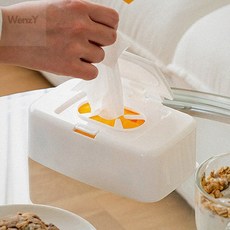 웬카 물티슈수납함 원터치 물티슈 케이스, 화이트