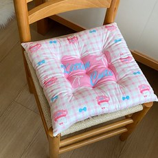 해피유통 귀여운 캐릭터 패턴 어린이용 쿠션 방석 사계절 사용 가능 부드럽고 편안한 면 소재, 40*40센티미터., 3