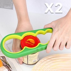 [1+1] 오달라 다용도 만능 오프너, 그린, 2세트