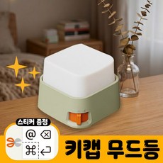 귀여운 미니 무드등 USB 충전식 방 데스크 장식 소품, 0.26w, 그린
