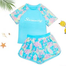 HAZID 女童分體泳衣 運動型泳衣