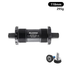 BUCKLOS MTB 하단 브래킷 밀폐형 베어링 로드 바이크 BB 사각 크랭크셋 68mm 100mm 사이클링 부품, 68x118mm, 1개