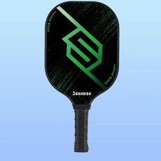 匹克球球拍簡約Pickleball玻璃纖維入門 拍學校比賽訓練拍高顏值, 1套, 黑綠單支