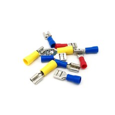 100pcs FDD2 110 187 250 암절연 조인트 냉간 압착 단자 케이블 커넥터 와이어, FDD2-187