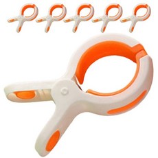 제이포 파스텔 대형 빨래집게, 화이트, 6개