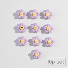 84x84 인테리어 냉장고 자석 마그네틱, 연보라데이지10p