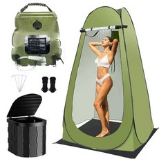 간이 화장실 세트 방재 화장실 가설 화장실 접이식 화장실 텐트 재해용