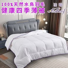 FlowerButterf 法蝶 臺灣現貨 100%天然水鳥羽毛健康四季薄被2.5公斤 涼被 冷氣被 薄被