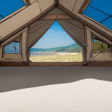 로티캠프 제로스트 텐트 A1 캠핑 러그 바닥 매트, 아이보리