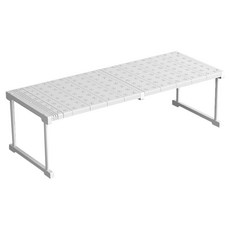 免釘可疊加伸縮層架/衣櫃分層隔板, 長87-108寬42高32cm, 1個