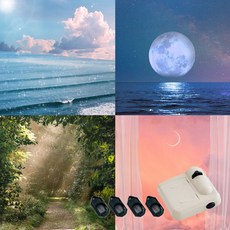 내 방안에 뷰포인트 미니빔 프로젝터 + 필름 4종 세트, A세트