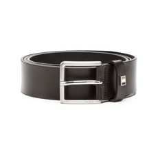 보스 인그레이빙 로고 버클 가죽 벨트