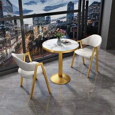 부부 테이블 의자, 기본 의자 구성, 오프화이트 60cm 테이블+가죽 2개