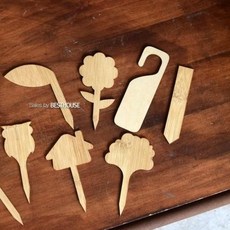 식집사 화분 이름표 10cm 트리 테라스꾸미기 꽃팻말, 없음