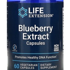 Life Extension 블루베리 추출물 캡슐 베지 캡슐 60정, 1개