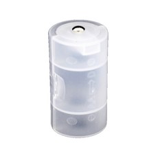 電池轉換筒 電池轉接座 AA 電池 3號轉1號 4號轉3號 3號轉2號 電池套筒 電池轉接桶 電池盒 4號電池轉3號, 1個, 3號轉1號(放1顆電池)