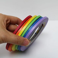 유로셀 마스킹테이프 5mm (0.5cm)x 40M /종이테이프/ 미술재료/건축, 50Y옐로우: 5mm(0.5cm) X40M, 옐로우, 1개