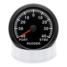 0-190 옴 방향타 각도 게이지 빨간색 LED 백라이트 센서 포함 보트 요트 용 85mm 표시기, 1개, 1. BN