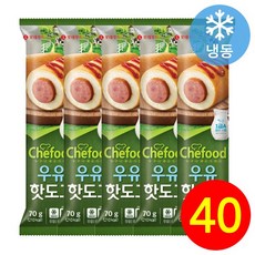 롯데 쉐푸드 우유핫도그, 70g, 40개