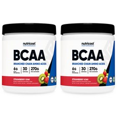 BCAA 파우더 30회분 딸기 키위맛 2병, 270g, 2개