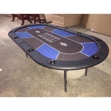 포커 홀덤 테이블 접이식 텍사스 탁자 카지노 보드게임 게임판, 2.4x1.2m (다리 포함)