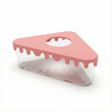 NRC 케이크 습식은신처 삼각형 NR-B1, 1개, 볼케이노 파스텔 레드