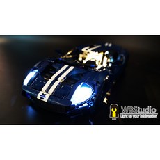 WBS樂光創意 適用於 42154 2022 福特 Ford GT 專用燈組, 1個, 僅燈組包(不含電源)