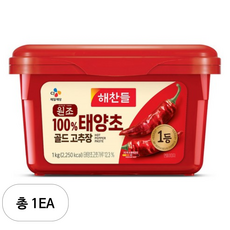 해찬들 태양초 골드 고추장 1KG, 1개