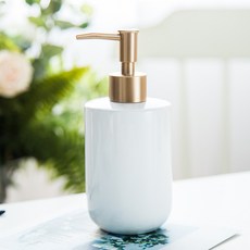 호텔식 욕실 인테리어 다용도 세라믹 디스펜서 4종, 1개, 화이트 420ML