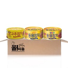 동원 참치기획 3종 100g (살코기+고추+DHA 참치) 각 1개씩, 1세트