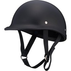 TT&CO. 오토바이 헬멧 하프 미국 조키 반광택 검정 [귀가 확실히 빠지는 디자인 & 가벼움 & 슬림 쉐이프] S: 53-55cm 공도 사용 불가 할리 데이비슨 아메리칸 오토