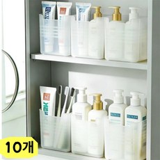 STAR UP 냉장고 욕실 다용도 화장품 수납 정리함 10P, 1세트, 투명