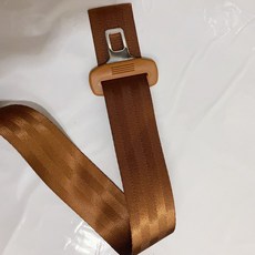 炫彩安全帶 汽車安全帶 加厚通用型安全帶 改裝米色保險座椅延長帶, 棕色3.6米帶卡扣（送縫紉線限位扣）, 1個