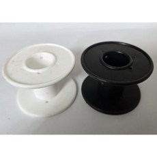 PVC보빈 중 백색 흑색 선택구매 지름35mm 내경 20mm 폭35mm, 1개