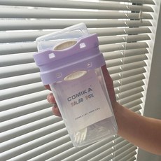 沙拉杯帶叉子帶蓋輕食減脂便攜外帶雙層酸奶奶昔杯, 紫色*可微波爐加熱*送叉子, 1個