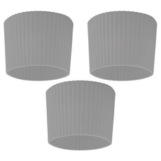 월간리빙 미끄럼 방지 실리콘 컵홀더 컵슬리브, 3개, 그레이