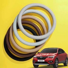 자동차핸들커버 미끄럼방지핸들커버 XM3 쿨메쉬 땀흡수 여름 카바 차량, 매쉬 원형_바닐라화이트, 본상품선택