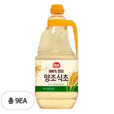 [해표] 양조식초, 1.8L, 9개