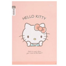 산리오 초등노트 좁은칸 알림장, RED(헬로키티), 10개