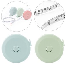 파스텔 원터치 원형줄자, 2개, 파스텔혼합C