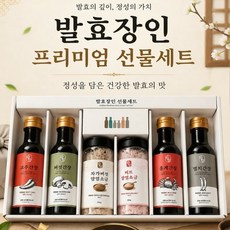발효장인 프리미엄 선물세트(간장4종/소금2종) x 1개, 1세트, 1.5L