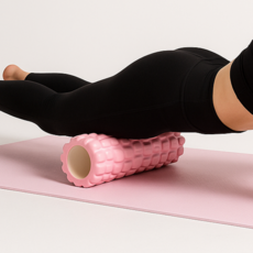 그레비안 스트레칭 필라테스 요가 폼롤러, 1개, 핑크