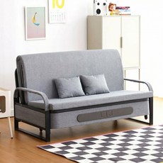 엘티제이 간이 소파베드 접이식 소파침대 라텍스 매트리스 L02, 라텍스 소파베드 그레이