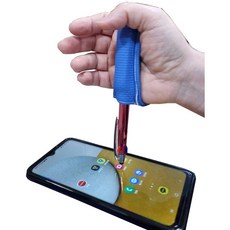 장애인 노인 스마트폰 터처팬 홀더 유니버셜커프 유텐실홀더 장애인 손보조기 스마트폰 터처팬 홀더, 갈색, 1개