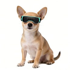 Namsan 강아지 고글 소형견 자외선 차단 안경 소형견에서 소형견용 치와와 선글라스 방풍 방진 운전 눈 보호 조절 가능 판다 화이트 219192, (S) 귀여운 블루