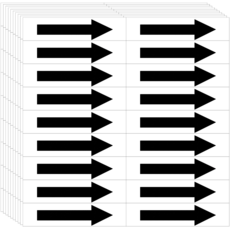 블랙 투명 화살표 10장, 1세트, 180개입