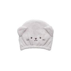 시비 재팬 헤어드라이 캡 흡수·속건 마이크로파이버 면의 3배 색상/네코볼 머리 둘레 4475cm 세안 풀 목욕 마시멜로 같은 촉감 아니볼 헤어캡 ANIBALL